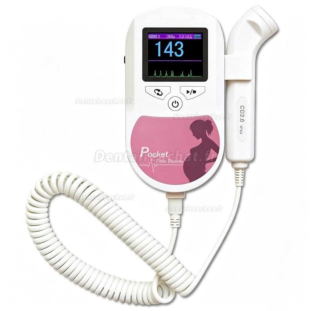 Doppler f&oelig;tal de poche CONTEC Sonoline C2 &ndash; Moniteur de sons f&oelig;taux